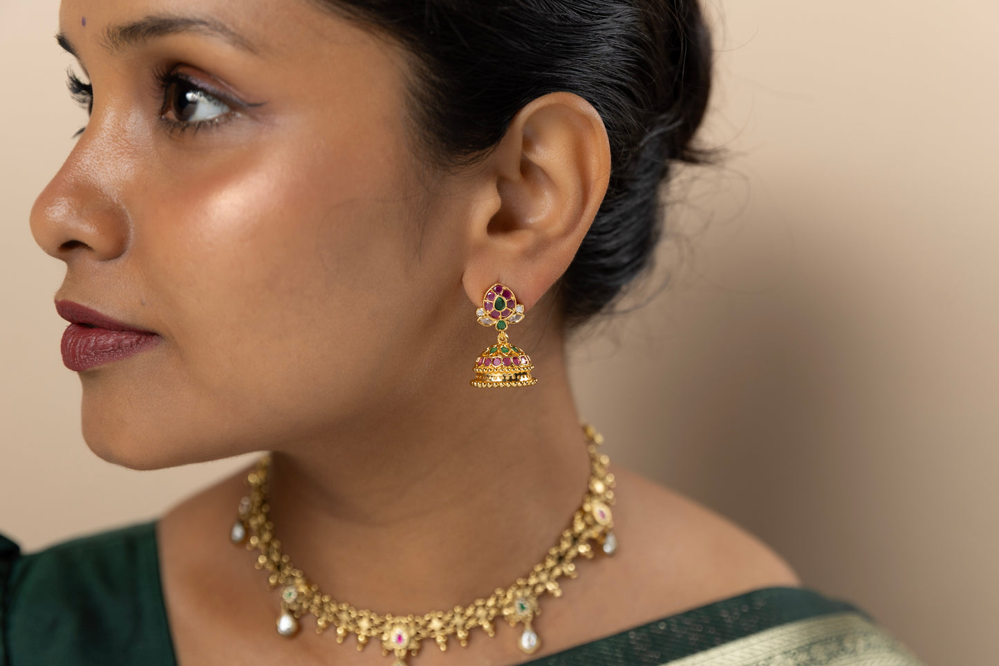 Traditional Kemp Jhumka