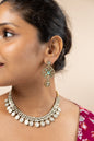 Turquoise Polki Earrings
