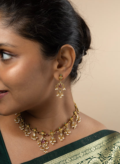 Laghu Guttapusalu Necklace Set