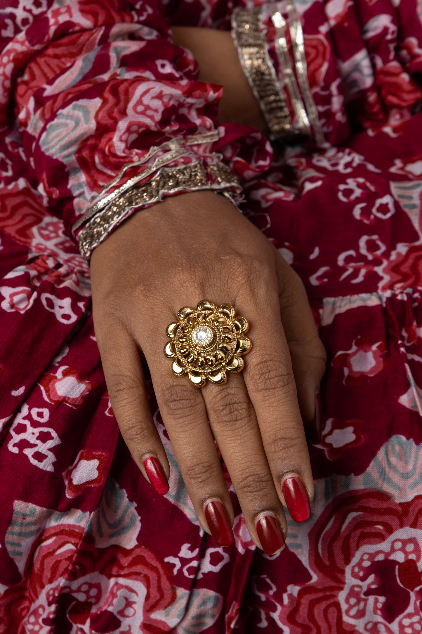 Royal Bloom Gold Ring