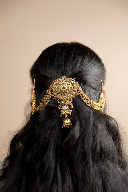 Floral Jada Billai Hair Jewellery