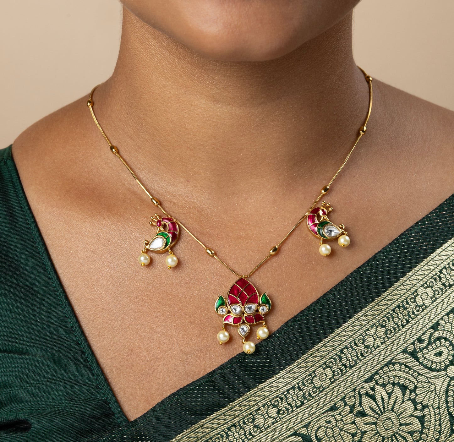 Tokai Jadau Kundan Chain Set