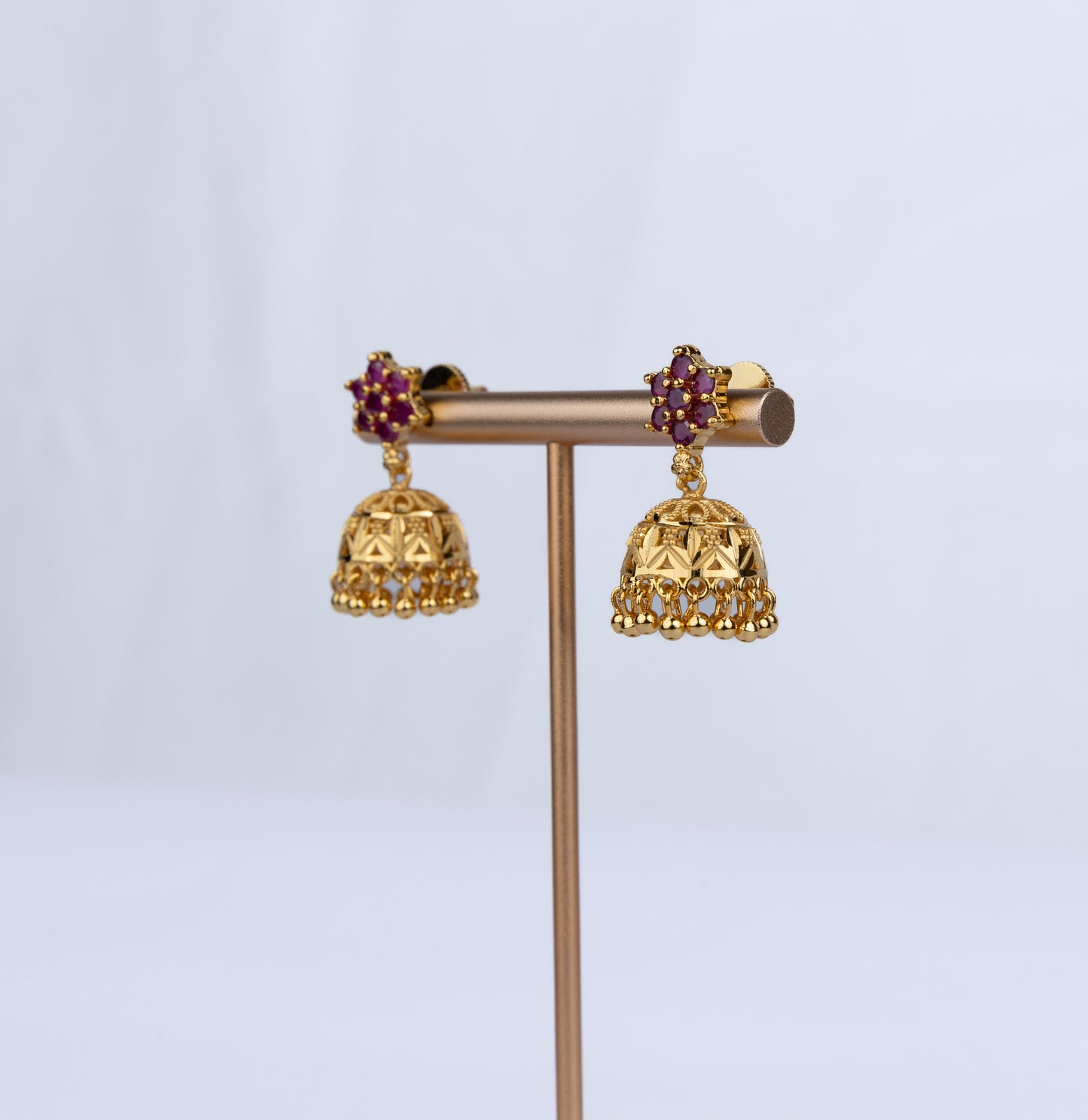 Ruby Stone Jhumka