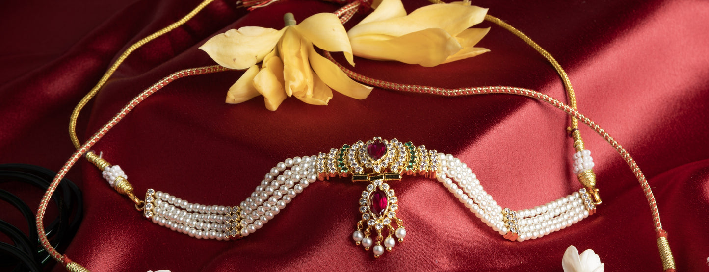 Subtle Chinchpeti Necklace Set