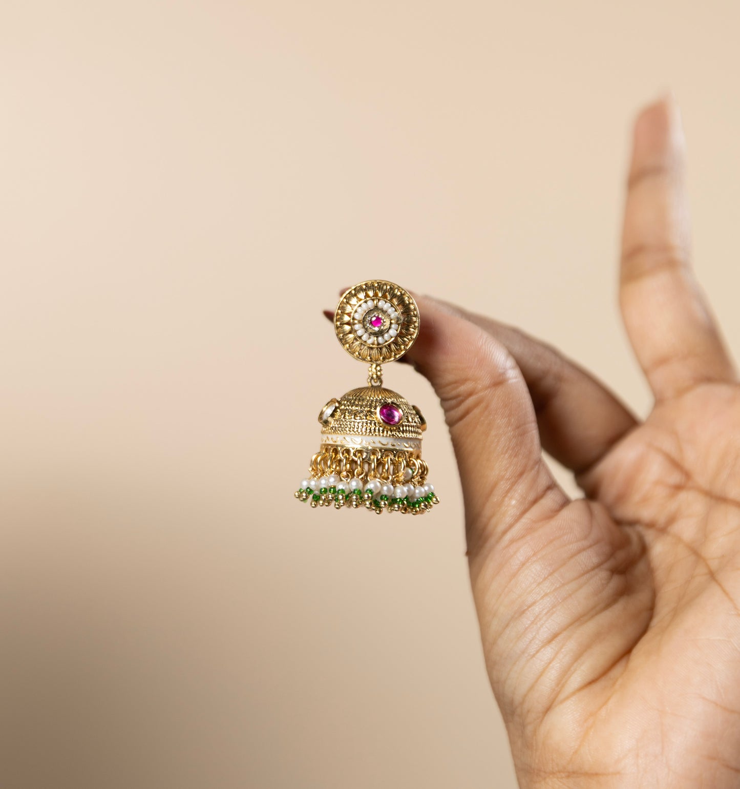 Rajwadi Ratna Jhumkas