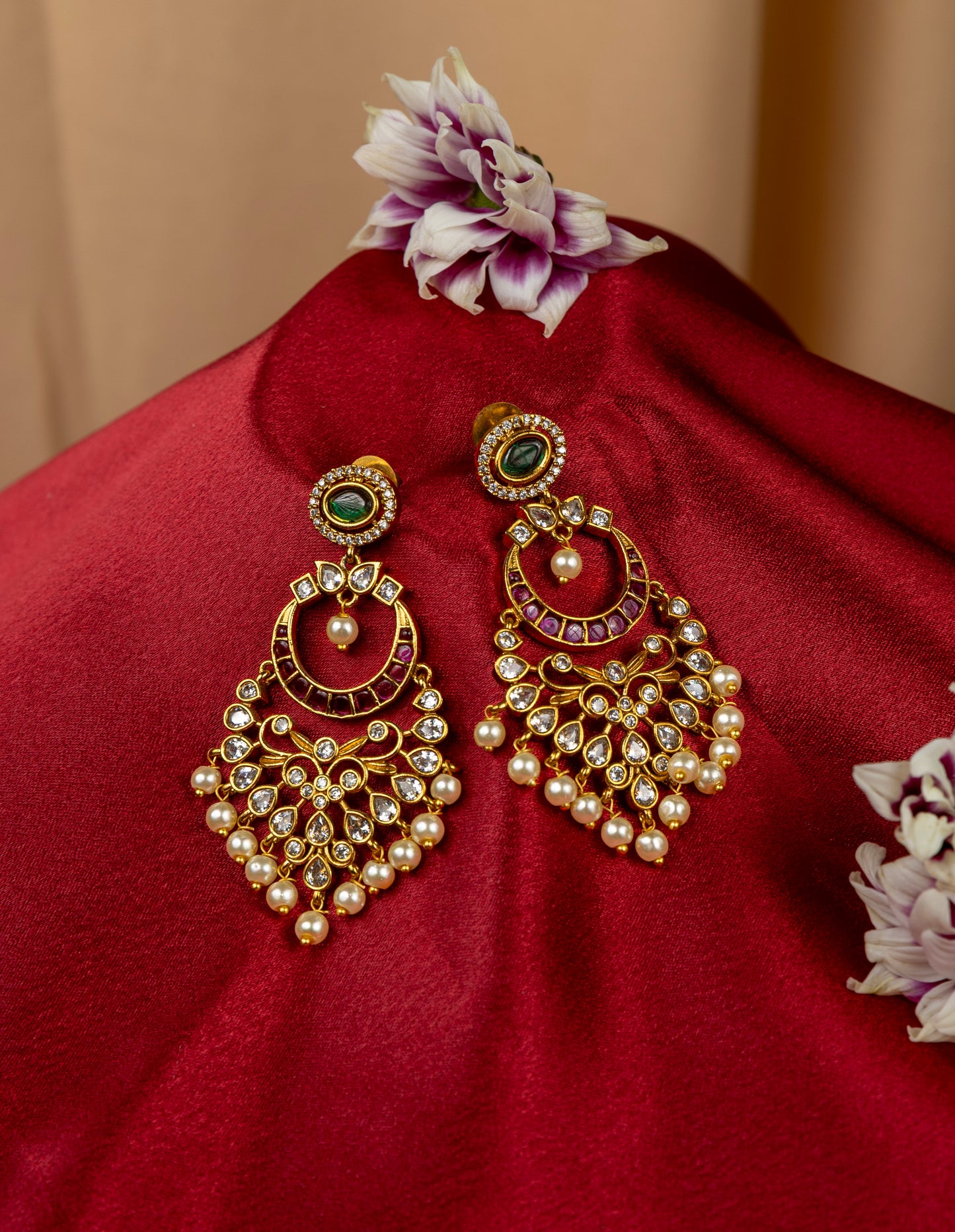 Rajkumari Chandbali Earrings
