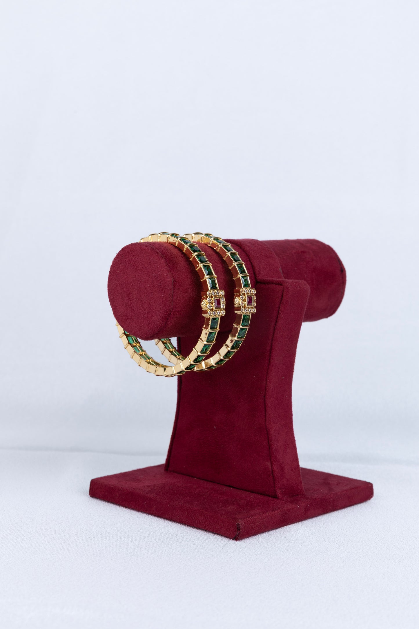 Panna Ruby Studded Bangles