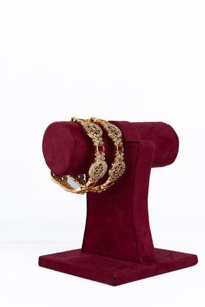 Kempu Kadaga Bangles
