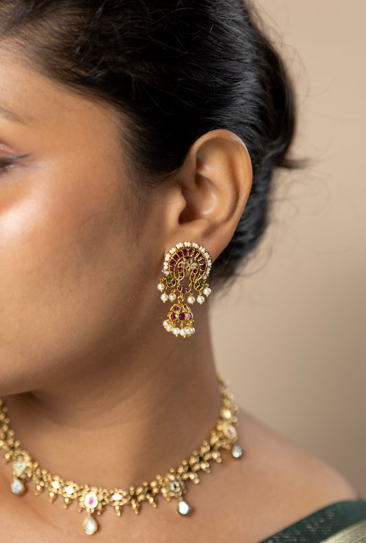 Jadau Kemp Jhumka