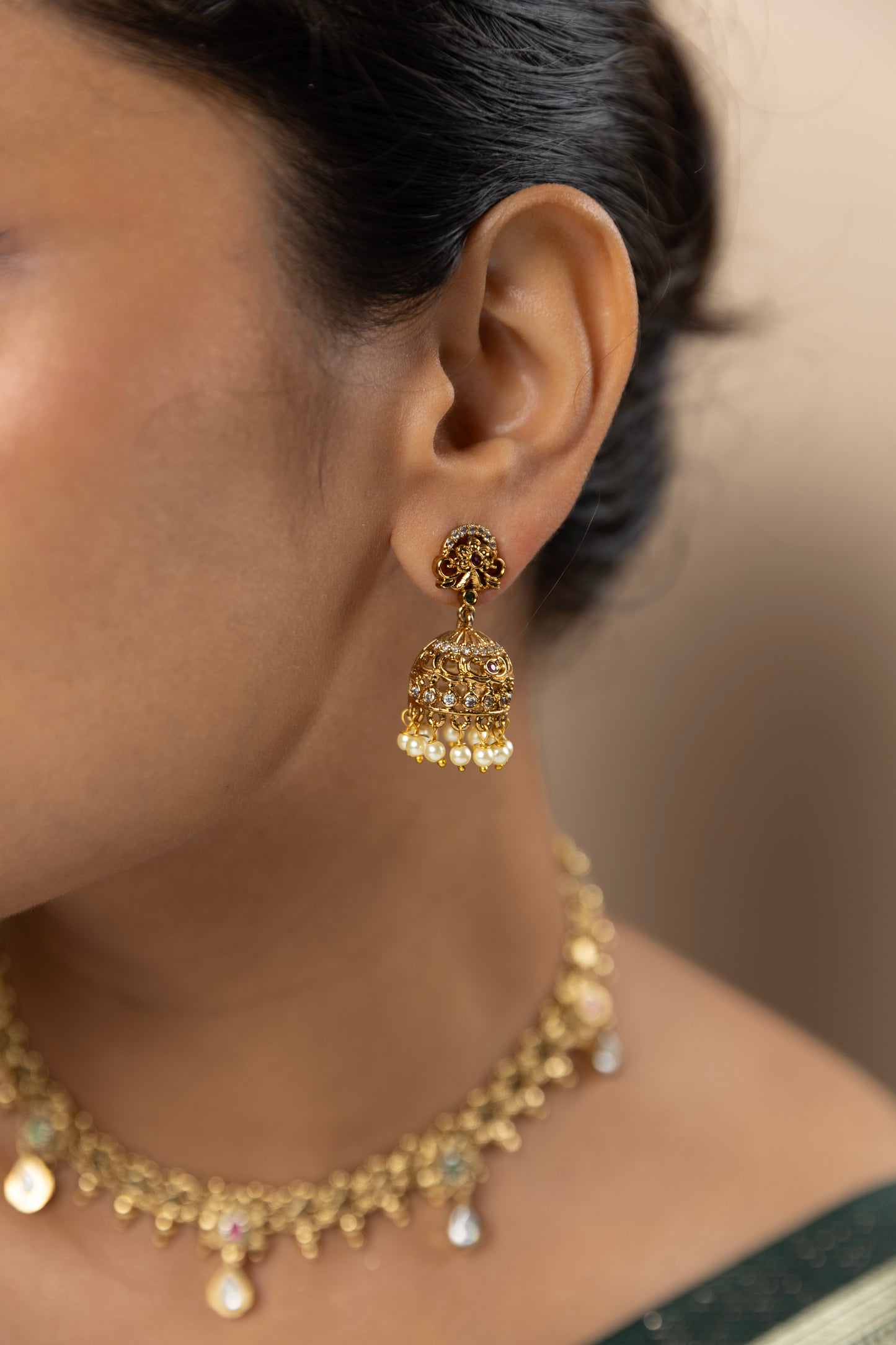 Antique Temple Jhumka