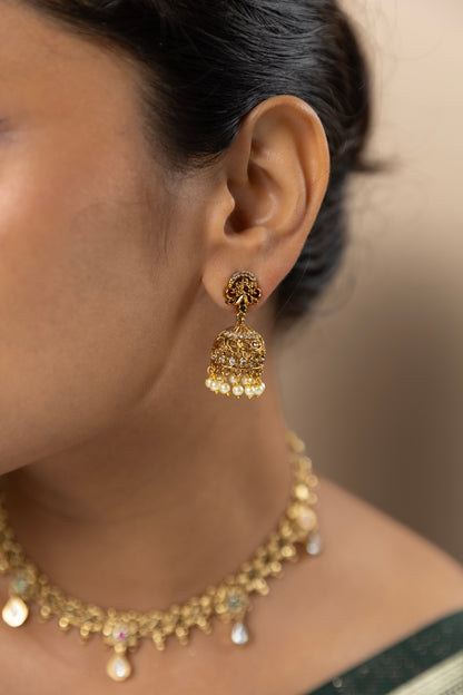 Antique Temple Jhumka