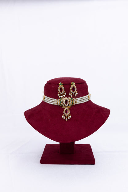 Subtle Chinchpeti Necklace Set