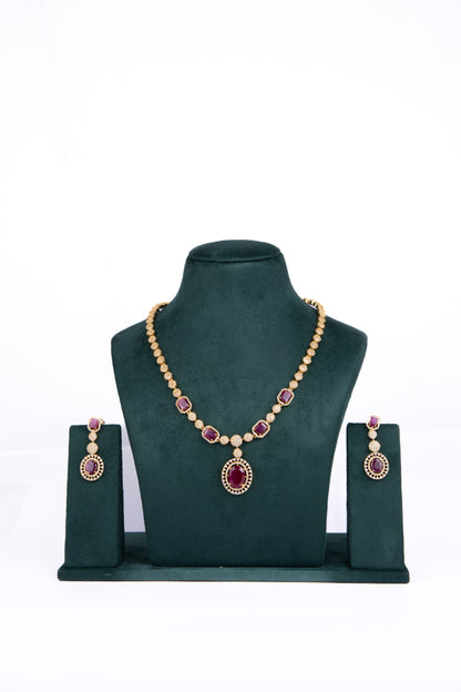 Empress Ruby Necklace Set