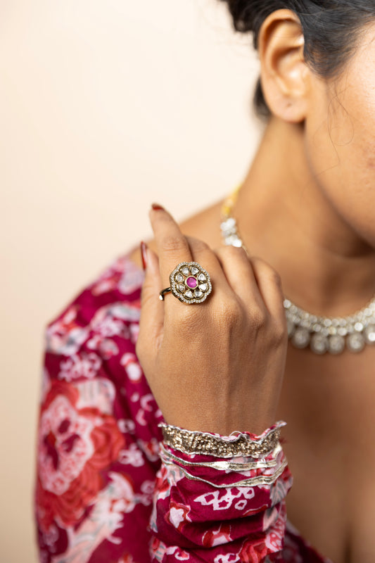 The Rajkumari Blossom Ruby Ring