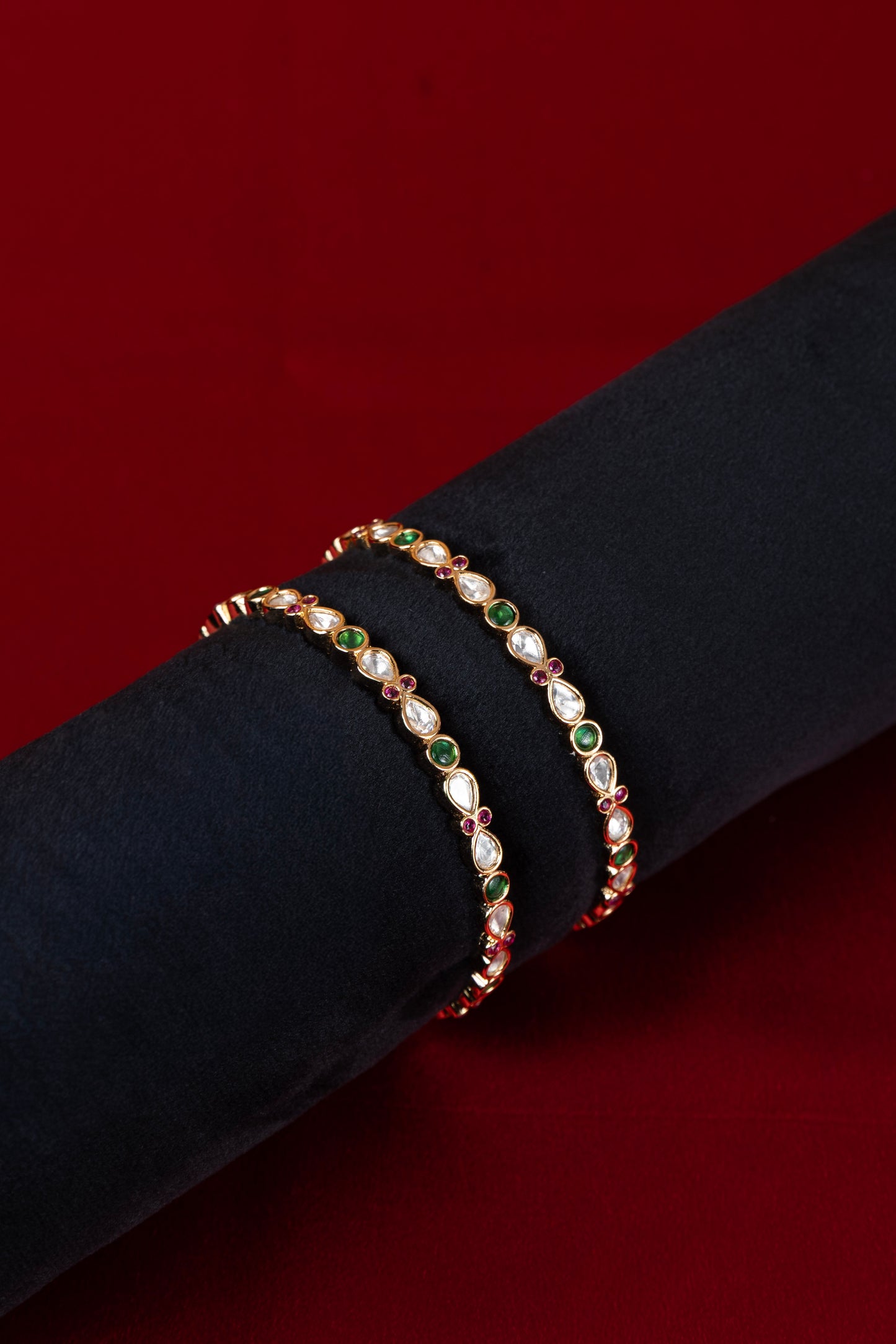 Kiara Antique Floral Bangles