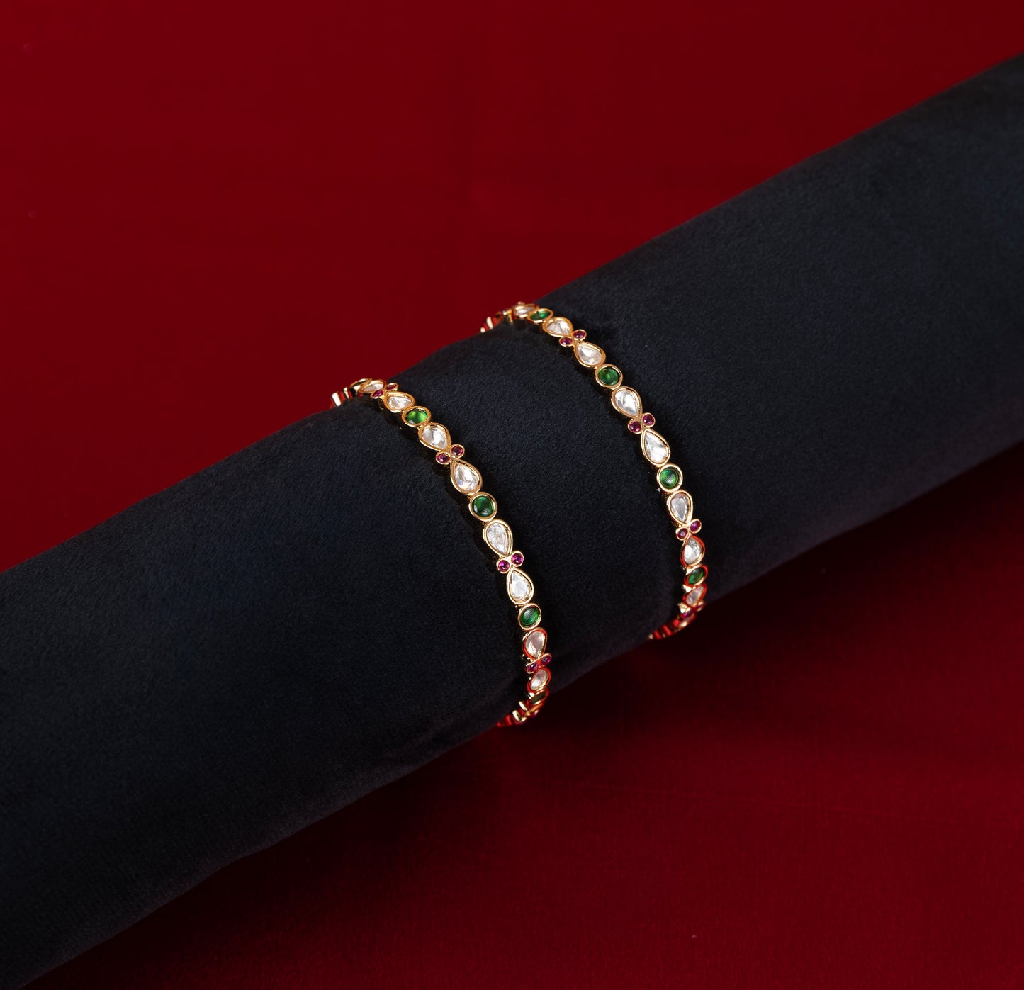 Kiara Antique Floral Bangles