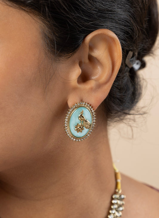 Vintage Oval Studs