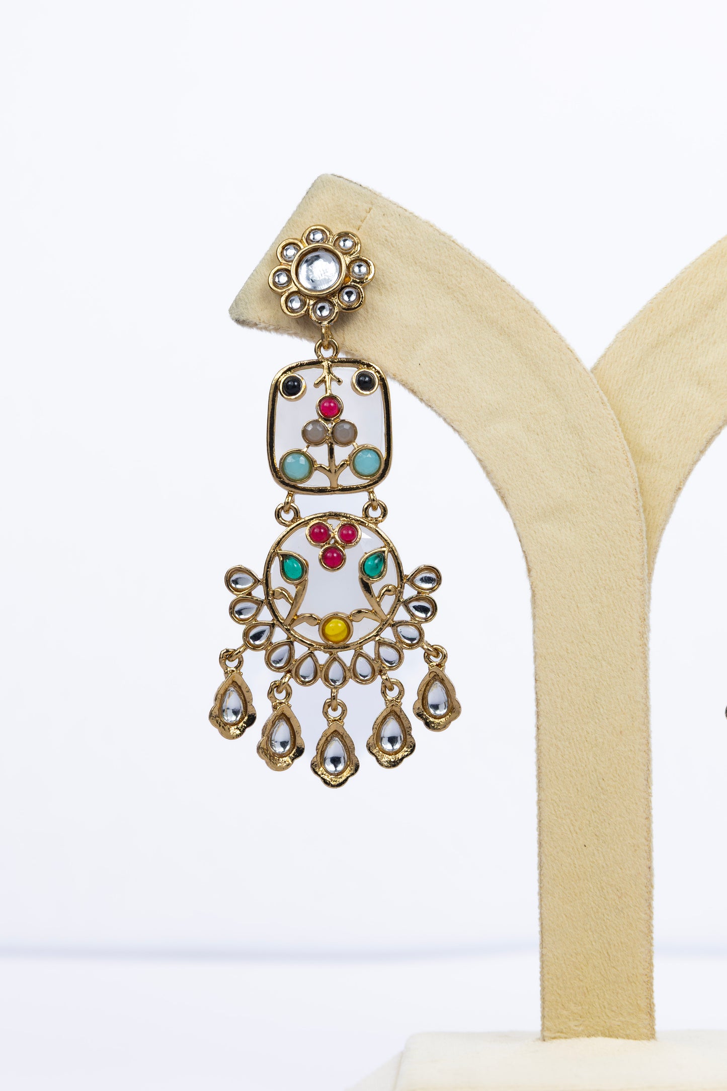 Kundan Candy Statement Earrings