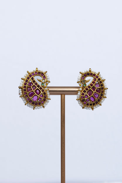 Jadau Moti Studs