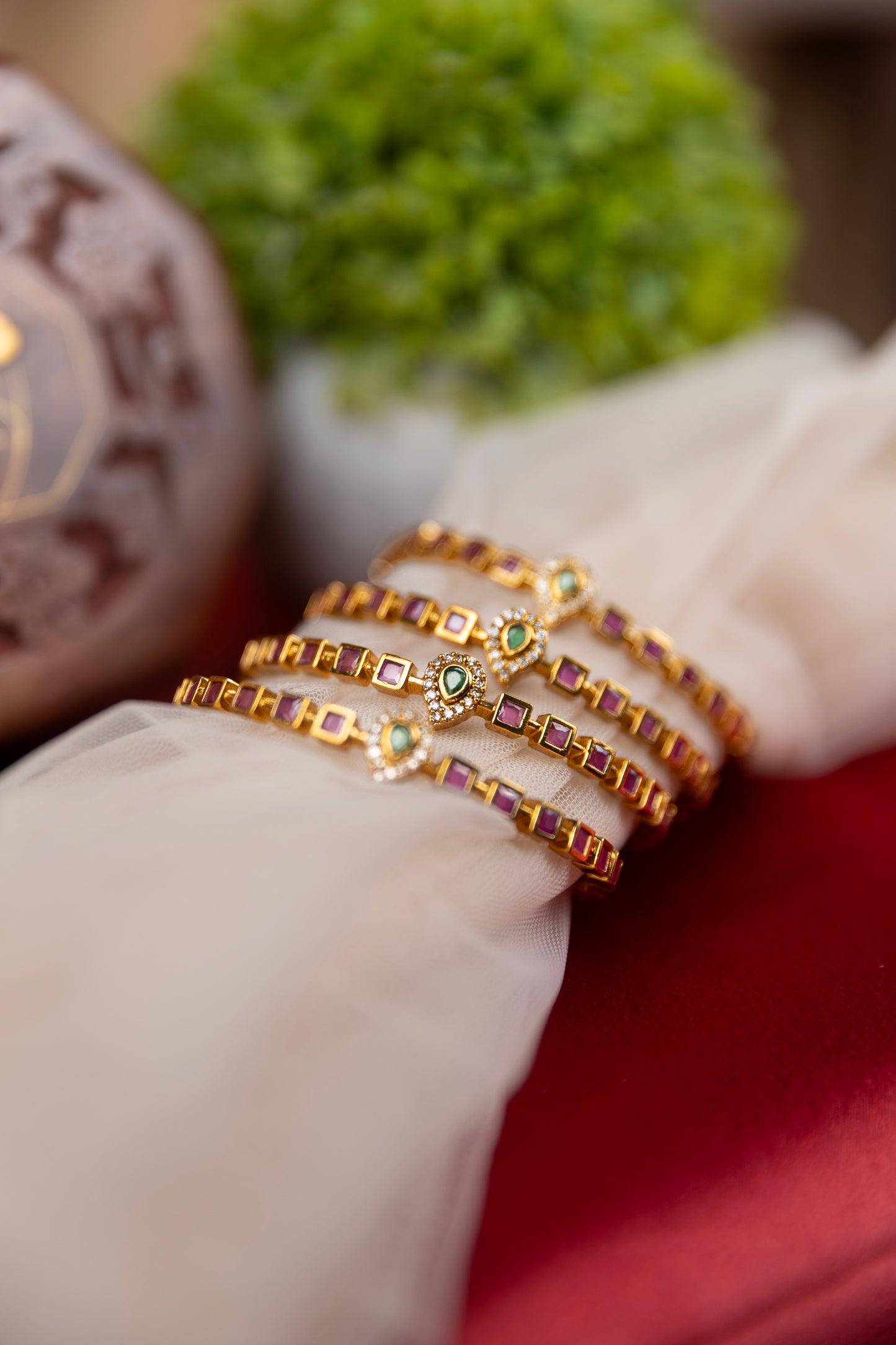 Antique Block Bangles