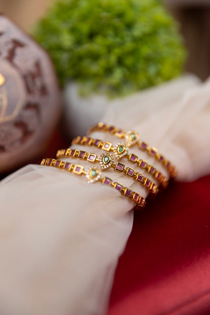 Antique Block Bangles