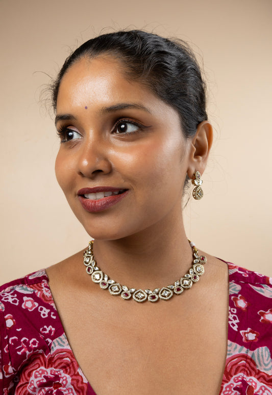 Parna Polki Kundan Choker Set