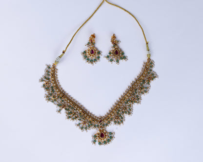 Shriya Guttapusalu Necklace Set