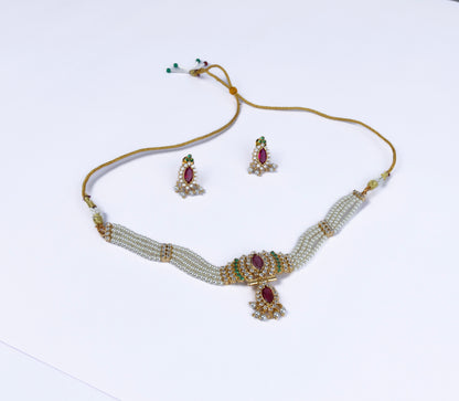 Subtle Chinchpeti Necklace Set
