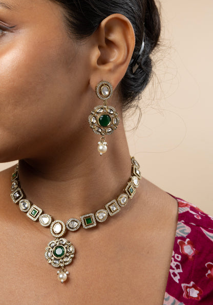 Emerald Queen Drop Necklace Set