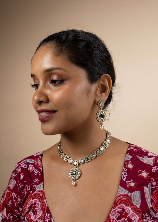 Emerald Queen Drop Necklace