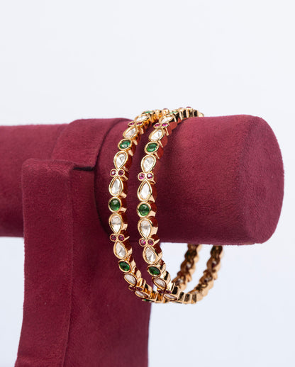 Kiara Antique Floral Bangles