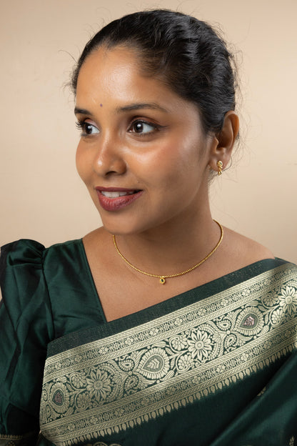 Talina Golden Beaded Chain Set