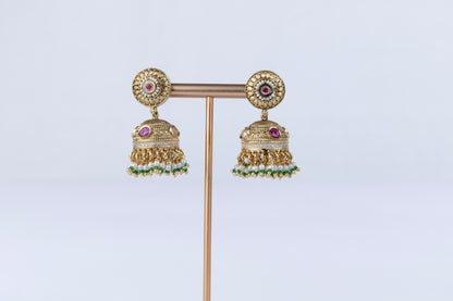 Rajwadi Ratna Jhumkas