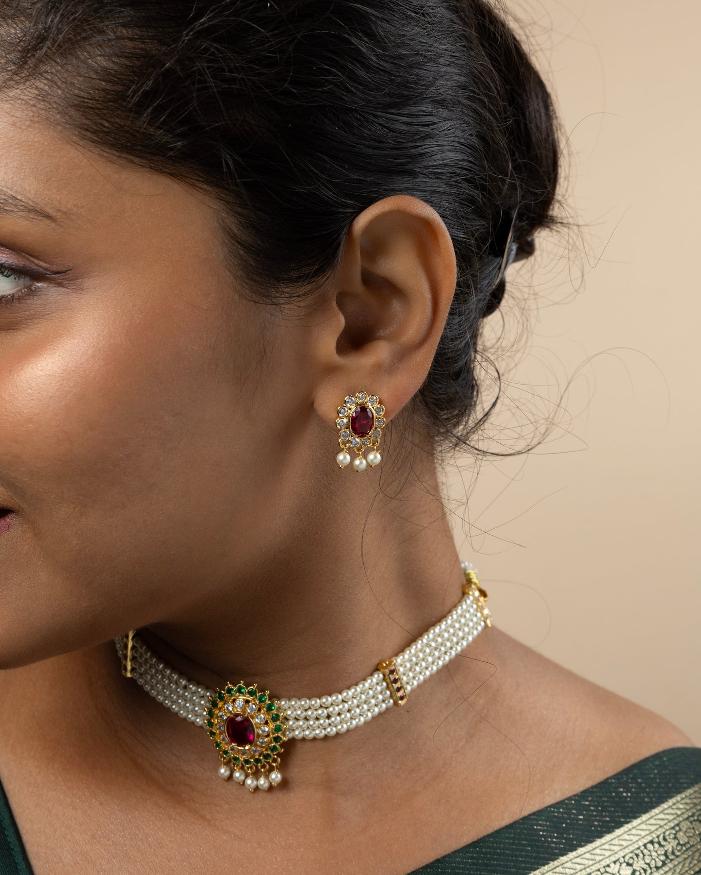 Rajmata Chinchpeti Set