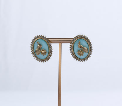 Vintage Oval Studs