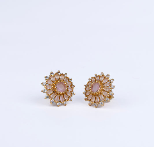 Pink Stone Studs